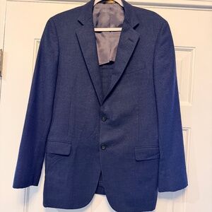 Mens Brooks Brothers 40R Loro Piana 100% Cashmere Full Canvas Blue Blazer